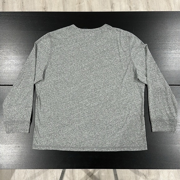UNTUCKit Heather Grey Notch Neck Long Sleeve T -Shirt - 3XL - Picture 2 of 8